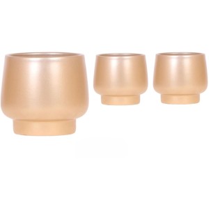 Keramik-Übertopf "Scandic Gold" Topf-Ø ca. 9 cm