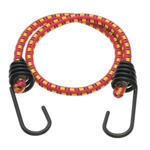 Gummiexpander, 60 cm, mit Metallhaken für Reise & Transport.