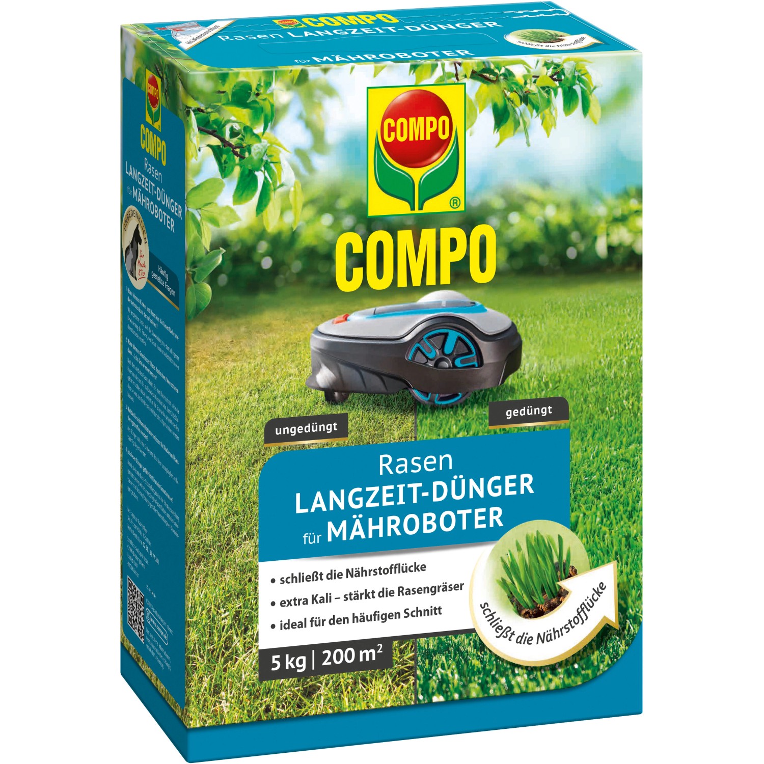 Compo RasenLangzeitdünger für Mähroboter 5 kg kaufen bei OBI