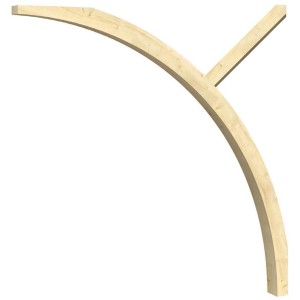 Skan Holz Einfahrtsbogen pro Pfostenreihe Leimholz Grün Imprägniert