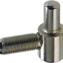 Bandunterteil Stahl vernickelt, Ø 16mm, für gefalzte Stahlzargen (2 Stück).