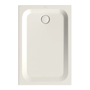 Rechteckige Bette Duschwanne Steel, 140x90 cm, Farbe Flax, aus glasiertem Titan-Stahl.