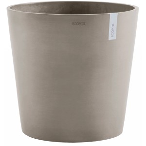 Ecopots Amsterdam Pflanztopf, braungrau, 60 cm, für Innen- und Außenbereich.