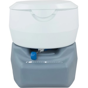 Mobile Campingtoilette, 20 l, antimikrobiell, mit Wasserspülung, ideal für unterwegs.