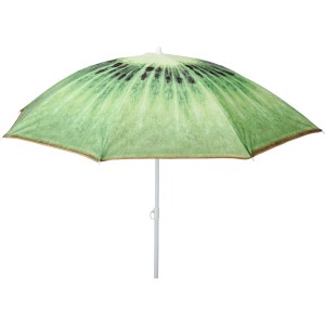Strandsonnenschirm im Kiwi Design, Ø 180 cm, ideal für den Balkon oder Garten.
