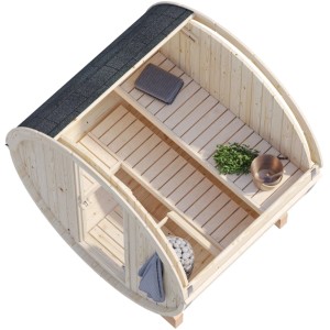 Palmako Sauna Anita Naturbelassen 200 cm x 160 cm