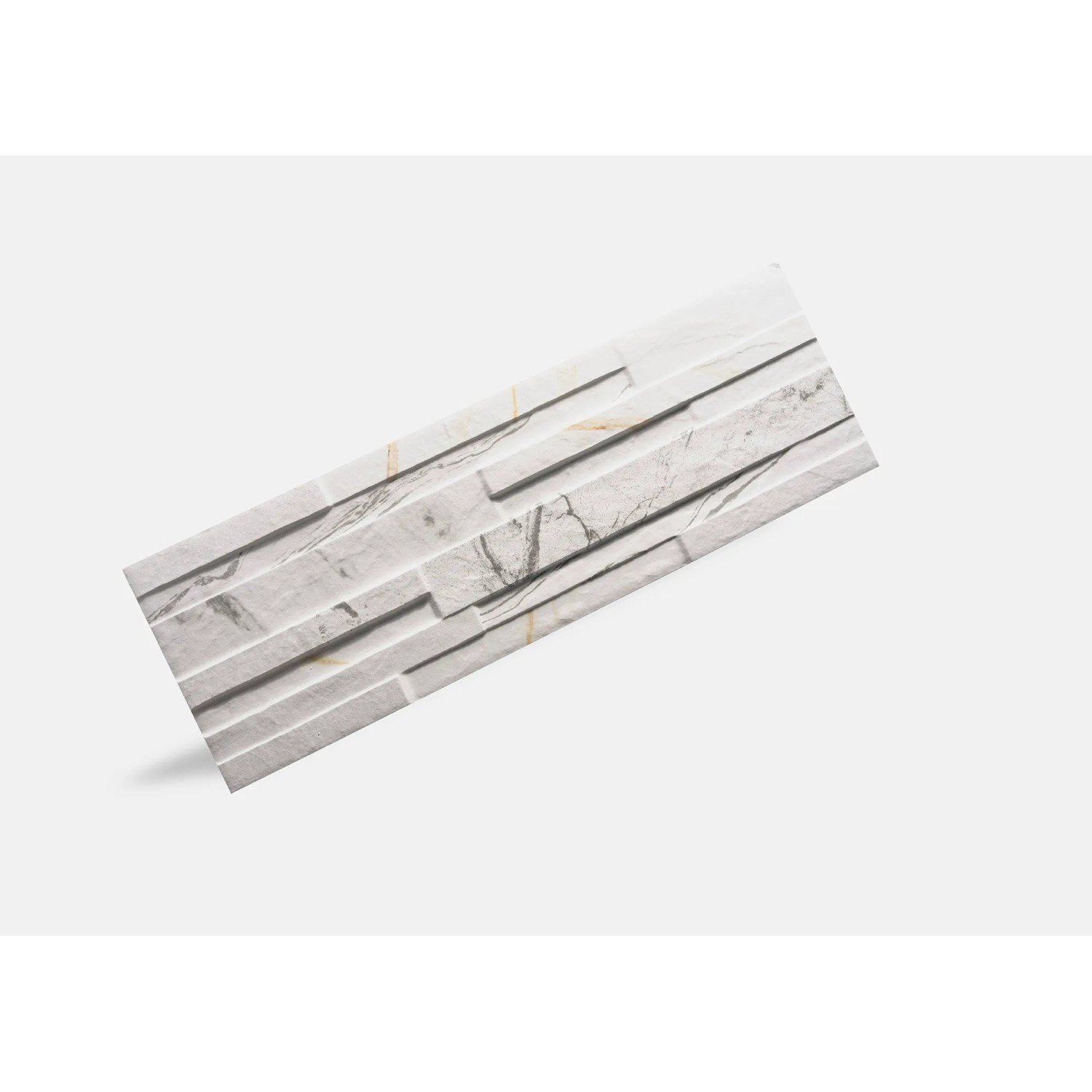 Klimex Verblender Feinsteinzeug UltraStrong Marble White, 52x17cm, mit Marmor-Optik.