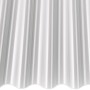 Opal-farbene Acryl Profilplatte Sinus 76/18, 4000x1045 mm, für Kunststoffbedachung.