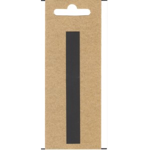 Schwarzer Seilflechter Folien-Buchstabe I, selbstklebend, 100 mm hoch, für Boote und Briefkästen.