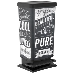 Rotho Treteimer Paso 40 l Schwarz