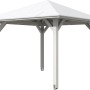 Weißer Holz-Pavillon Cannes 1 von Skan Holz, 294x294 cm, für den Garten.