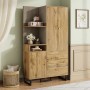 okwish Garderoben Set mit PolsterPaneelen Schuhschrank Flur 110x38x186cm Natur_4