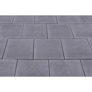 Anthrazitfarbene Terrassenplatten Classic, gestrahlt, 40x40 cm, für Terrasse und Gartenwege.