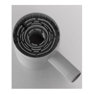 Arves Regensammler Standard, grau, für Fallrohre und Regentonnen – Zubehör zur Wasserversorgung im Garten.
