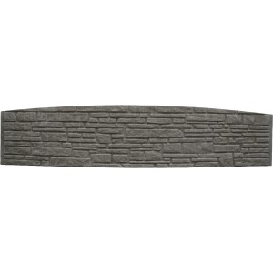 Betonzaun-Bogenplatte Montana 200 cm x 45 cm x 3 cm