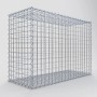 Leerer Gabiona Gabionenkorb, 70x100x40 cm, Maschenweite 5x5 cm, aus verzinktem Draht.