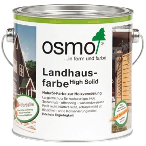 Dose Osmo Landhausfarbe Taubenblau 2,5 l für Wetterschutz von Holz im Außenbereich.