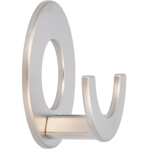 Siro Haken 2332 Metall Nickelfarben Matt Selbstklebend Ø 60 mm