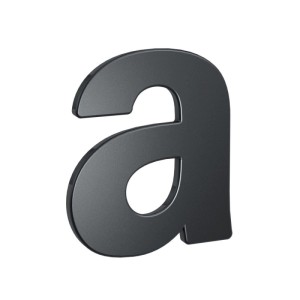 Basi Hausnummer & Buchstaben HN 160 A Stahl Anthrazit