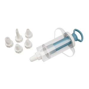 Fackelmann Zenker Patisserie Garnierspritze mit 6 Tüllen