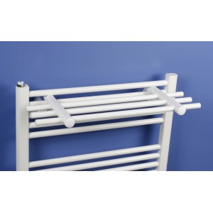 Ximax Handtuchablage 580 mm, weiß, zur Montage an einem Heizkörper im Badezimmer.