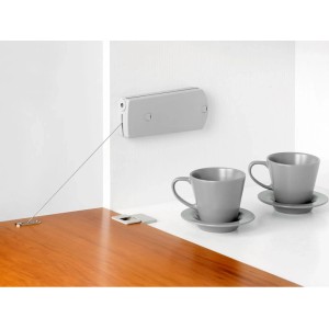 Emuca Flügeltürmechanismus Microwinch 4 kg Stahl und Kunststoff Grau