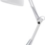 Weiße Eglo Tischleuchte Borgillio aus Stahl, verstellbar für Schreibtischbeleuchtung.