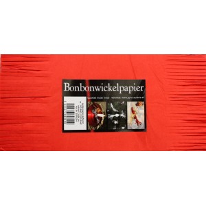 Bonbonwickelpapier ca. 11 x 24 cm Rot 100 Blatt