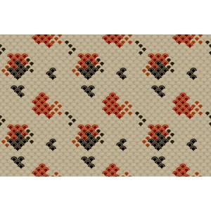 Fototapete  3D Koi Beige Orange Schwarz, Rot 4,00m x 2,70m FSC®