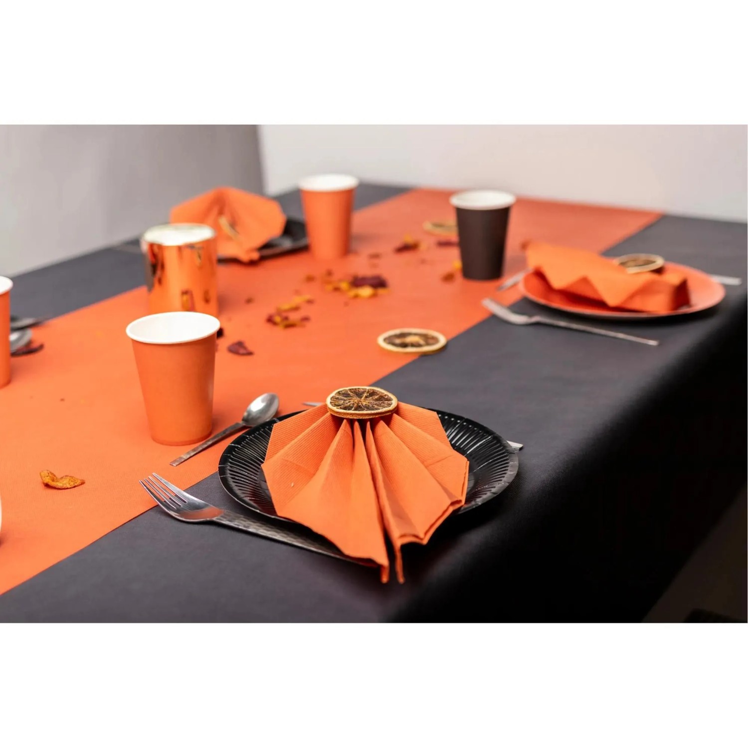 Pronappe Papiertischdecke Rolle 1,2 m x 6 m Schwarz