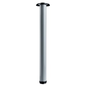 Hettich Tischbein-Set, 4-teilig, Ø 60 mm, 710 mm, Aluminium-Optik. Möbelbein für Tische.