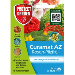 Protect Garden Curamat AZ Rosen-Pilzfrei 15ml Packung zur Pilzbekämpfung an Rosen, Zierpflanzen und Gemüse.