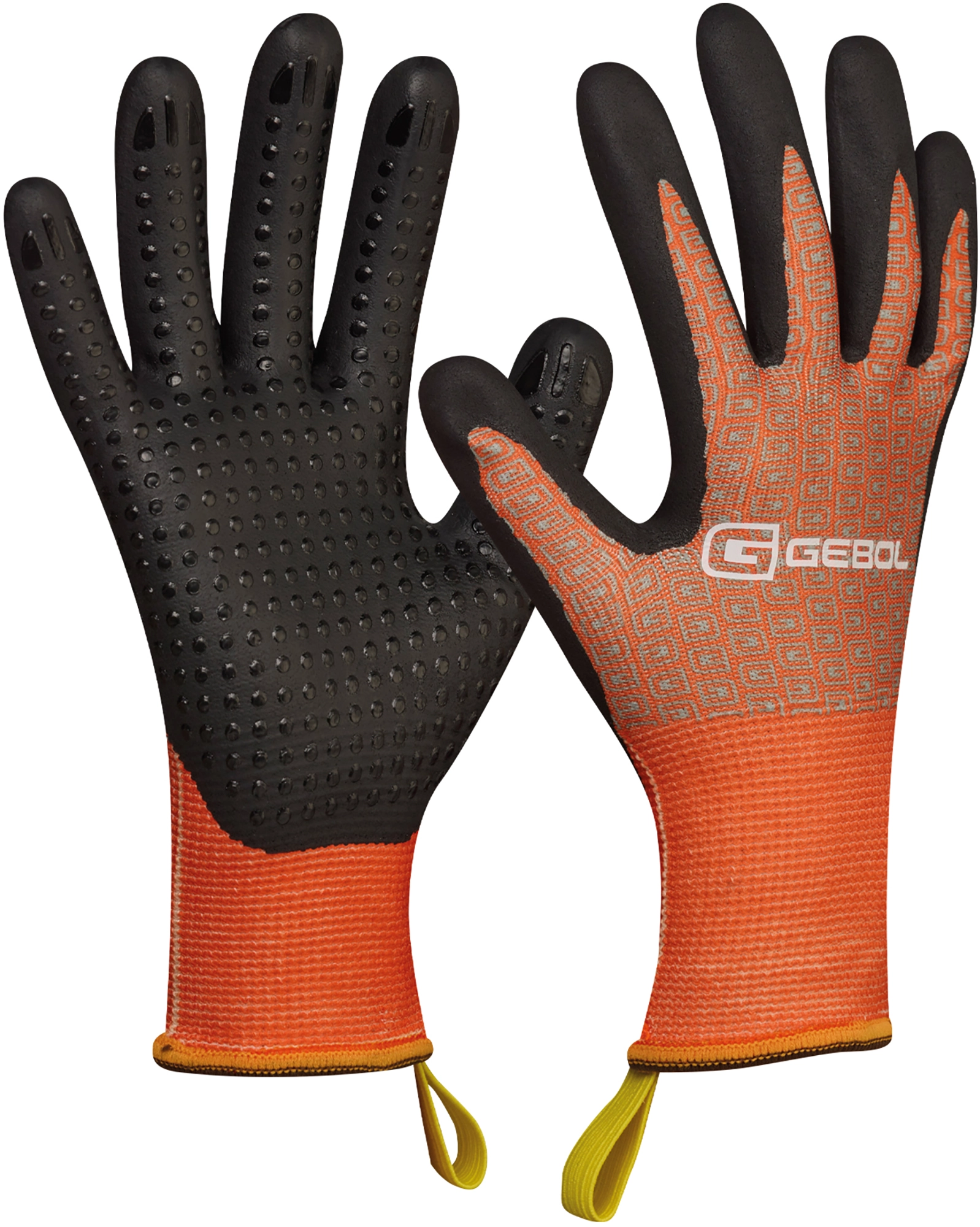 GEBOL Arbeitshandschuhe Rot Eco Grip Gr. 8