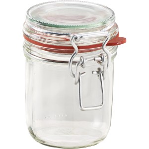Leifheit Einmachglas, 370 ml, mit Drahtbügelverschluss und Gummidichtung für Ernten und Lagern.
