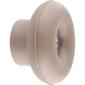 Wagner Wandhaken Hooks4home Dot, Ø 50mm, taupe. Wandhaken aus Elastomer und Stahl zum Schrauben.