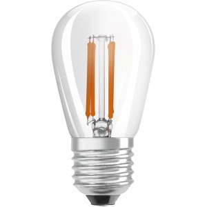 Osram LED-Filament Lampe E27, 4,8W, extra warmweiß, klar. Dimmbares Leuchtmittel für Wohnräume.