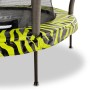 EXIT Tiggy Junior Trampolin, schwarz-grün, Ø140cm mit Sicherheitsnetz. Gartentrampolin für Kinder.