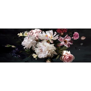 Pro Art Glasbild Baroque Flowers II 80 cm x 30 cm