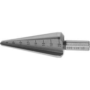 LUX HSS Blechschälbohrer Comfort, 6-20 mm, für präzise Bohrungen in Metall.