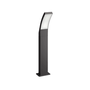 Moderne Philips LED Sockelleuchte Splay in Anthrazit, 60cm Höhe für den Außenbereich.