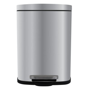 Spirella Akira Kosmetikeimer, 12 l, Edelstahl mit Pedal und Inneneimer.