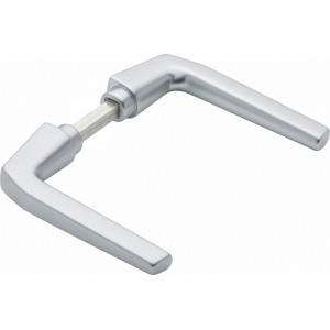 AnsaPro Drückerpaar Aller, Aluminium silberfarben, für Innentüren.