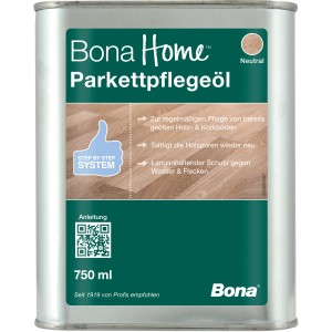 Bona Parkettpflegeöl Neutral, 750ml Dose für geölte Holzböden. Holzpflege für langanhaltenden Schutz.