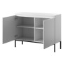 Selsey Sideboard Bemmi 100 cm Weiß mit Schwarzen Beinen_2