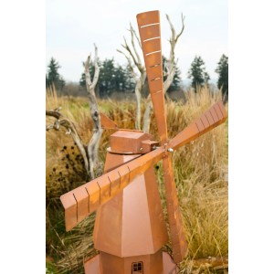 Windmühle von Ferrum Art Design, 181 cm, Rostoptik, Gartendekoration.