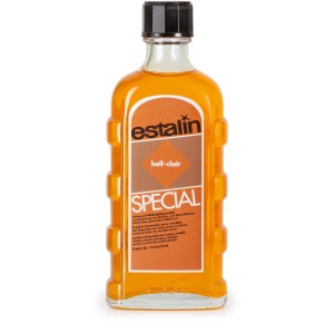 Flasche Estalin Spezial Universal-Möbelpflegemittel Hell 250ml für helle Holzmöbel.