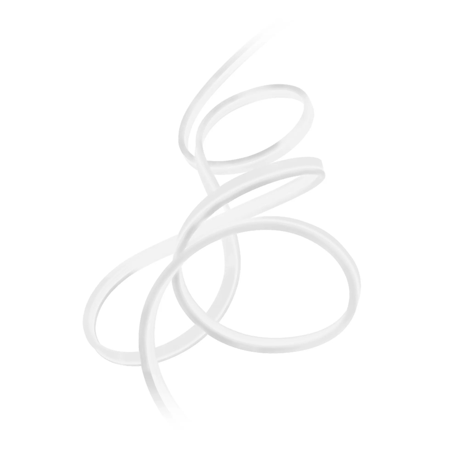 Ledvance LED-Strip Neon Digitalflex, RGB, 300cm, gewunden auf weißem Grund.