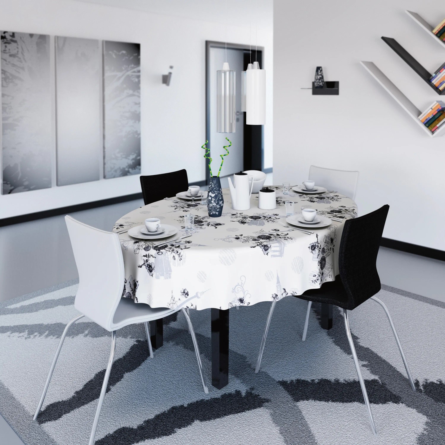 d-c-fix Tischdecke Shirley Grau Meterware Breite: 140 cm kaufen bei OBI
