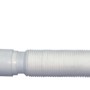 Siphon für Brausetasse, Ø 90 mm, mit verchromtem Ablaufventil und flexiblem Schlauch.