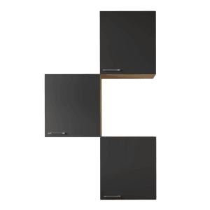 Respekta Küchenmöbel-Set 8 Merle 100 cm Schwarz